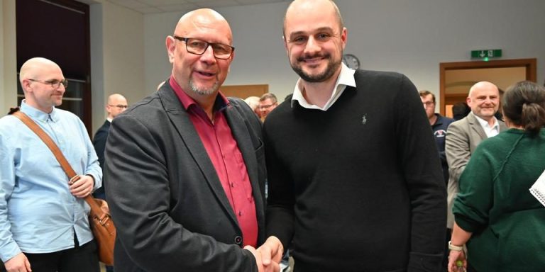 Kandidaten der Stichwahl: Christian Harms und Thierry Fimmel. Foto: Margit Bach